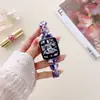 Para Apple Applewatch se relógio amor resina pintada metal fivela dobrável iwatch s8 pulseira