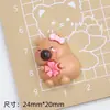 Capibara Flor de Durazno Lindo Resina DIY Joyería Hecha a Mano Pasador Funda para Teléfono Móvil Taza de Agua para Coche Eléctrico Hebilla de Zapato Material