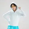 Venda Quente Transfronteiriça Roupa de Proteção Solar de Seda Gelada de Nylon Jaqueta de Proteção Solar ao Ar Livre de Verão para Mulheres Roupa de Proteção Solar Respirável com Proteção UV para Homens