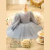Vestido Infantil de Manga Larga Transfronterizo con Lentejuelas para Niña Bebé Vestido de Princesa para Anfitrión de Coro Vestido de Dama de Honor Floral Europeo y Americano Aliexpress