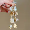 Pulseira de Concha Estrela-do-Mar Azul para Meninas Praia Única Linda Boêmia Acessório de Alto Padrão Nicho Joia de Mão para Feriado