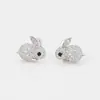 Pendientes de Conejo con Personalidad de Nicho de Moda con Circonita Microincrustada Xuping Pendientes Pequeños Lindos Simples Transfronterizos Europeos y Americanos Venta al por Mayor