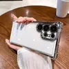 Adecuado para funda de teléfono Samsung S25 Ultra, airbag anti-caída electrochapado en las cuatro esquinas, S24 brillo degradado, S23 funda rígida de PC