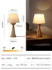 Lámpara de mesa nueva de estilo vintage, sencilla y elegante, para sala de estar y estudio, lámpara de noche de madera maciza para una atmósfera acogedora en el dormitorio