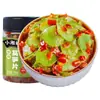 Plato de Arroz con Brotes de Bambú Deshebrados Ácido y Picante Especialidad de Hunan Brotes de Bambú Picados en Botella Brotes de Bambú Tiernos Salsa Picante Verduras Encurtidas Verduras Encurtidas Listas para Comer