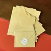 En stock tarjeta de agradecimiento pequeña fresca linda de dibujos animados pintada a mano flores europeas con caja de regalo de mano bendición dorada tarjeta de felicitación pequeña