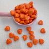 Pendientes de acrílico con forma de corazón, color sólido, macarrón, con brillo de caramelo, hechos a mano, accesorios de joyería DIY.