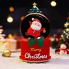 Bola de cristal de Natal produto novo transfronteiriço caixa de música, caixa de música criativa com neve brilhante Papai Noel, presente de feriado