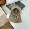 Gorro para bebé otoño e invierno lindo súper lindo gorro tejido calentador de cuello para bebé pasamontañas gorro de lana para niños protección para el cuello