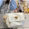 Bolsa de Ombro Feminina Grande Capacidade Versátil Estilo Japonês 2025 Bolsa Transversal para Estudante Bolsa Mensageira de Alto Valor