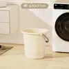 Juego de Cubo de Agua para el Hogar, Lavabo, Cucharón de Agua, Cubo de Plástico Engrosado, Gran Capacidad, Uso Doméstico, Set de Tres Piezas para Baño en Dormitorio de Estudiantes