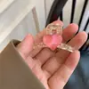 Super Hada Perla Lazo Corazón de Melocotón Pinza Trompeta Dulce Linda Chica Pinza Superior Pinza para Flequillo Tocado Elegante que Reduce la Edad