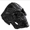 Anillo de calavera de hip-hop europeo y americano para hombre, estilo ins, nicho, retro, anillo de calavera de serpiente, joyería de comercio exterior al por mayor