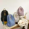 Mochila Feminina Estilo Floresta Versátil Alta Aparência Resistente à Sujeira Estudante Ensino Fundamental Estilo Coreano Grande Capacidade Estilo Preguiçoso Mochila de Celebridade da Internet