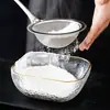 Filtro de Aço Inoxidável para Leite de Soja Peneira de Malha Fina Cozinha Doméstica Filtro Ultra Fino Malha Filtro Colher Escumadeira Panela Quente Separador de Óleo Escorredor