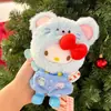 Nuevo Llavero de Peluche Original Hello Kitty Invierno Nuevo Conjunto Cálido Colgante de Bolsa de Regalo Gato Kt