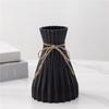 Vaso Moderno Simples Corda de Cânhamo Criativo Vaso de Origami Sala de Estar Mesa de Jantar Ornamentos Vaso Decorativo Vaso de Flores de Plástico Atacado