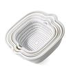 Set de seis piezas de cesta para escurrir fregadero, cesta multifuncional para verduras de cocina, escurridor de doble capa, cesta para frutas, cesta para escurrir