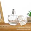 Frasco de Perfume de Vidrio Cuadrado Simple Transparente Frasco de Perfume Cuadrado Frasco de Perfume Atomizador Bayoneta Tipo Push Venta al por Mayor
