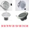 Lámpara de techo de alta potencia 3-24W, lente de carcasa, disipador de calor de aspas de aluminio, kit de focos antiguos de 5W7W9W