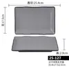 Plato Rectangular de Melamina Serie Roca Gris-Negro, Material de Grado Alimenticio, Resistente al Desgaste y a las Caídas, Vajilla de Alta Calidad para Hot Pot y Barbacoa
