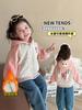 Ropa Exterior Gruesa para Niñas Otoño e Invierno 2025 Nuevo Labubu Ropa de Otoño para Niños Sudadera con Capucha Acolchada Forrada de Polar para Bebé