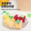 Tenedor de Fruta de Dibujos Animados para Niños Desechable Letrero Bento Traje Estilo Japonés Anime Letrero de Fruta Jirafa Animal Tenedor Traje