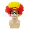 Ventiladores de Cor da Bandeira Perucas Explosivas para Cabelo com Faixa de Cabeça Óculos de Sol Vestido da Taça Europeia Copa do Mundo Time Nacional Adorno de Cabeça