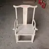 Nova Cadeira Círculo de Madeira Maciça Estilo Chinês, Cadeira Embryo Branco, Cadeira Chapéu Oficial, Cadeira Taishi, Cadeira de Jantar, Cadeira Meia-Lua para Casa, Cadeira de Palácio
