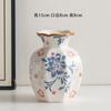 Vaso Cerâmico Azul e Branco de Porcelana Chinesa High-End Retrô para Entrada Decoração de Arranjo de Flores para Sala de Estar Ornamentos Flores Hidropônicas