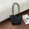 2026 Nova Moda Estilo Coreano Retrô Bolsa Tote Tecida de Alta Qualidade Nicho Francês Bolsa de Ombro Transversal