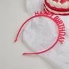 Diadema con aro para el pelo de cumpleaños para niña, accesorios para fotos de ambiente, estilo bloguero, accesorios para el pelo de fiesta, tocados de colores bonitos