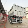 Fornecimento de Semi-Reboque Autodescarregável Tipo U de Dez Metros e Quatro Eixos, Reboque de Tração Tipo Baú, Caminhão Basculante para Transporte de Grãos para a África