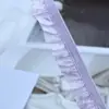Tecido Colorido com Ruffle Elástico Unidirecional de 1,5cm Renda Elástica para DIY de Roupa Íntima, Meias e Acessórios