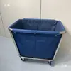 Carro de Limpieza de Hotel para Ropa Sucia, Carro Cónico de Acero Inoxidable para Recolección y Reciclaje de Lavandería de Hotel