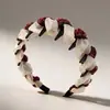 Faixa de Cabelo Twist com Estampa Floral Pequena e Tela Retrô Antiderrapante com Dentes para Lavar o Rosto Pressionar o Cabelo Faixa de Cabelo Suave Tecido Floral Pequeno Estilo Fada Acessórios de Cabelo