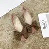 Zapatos Planos de Verano para Mujer Estilo Coreano Nuevos de Punta Cuadrada y Moño Grande, Mocasines Dulces de Suela Suave para el Trabajo