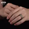 Anillos Cuadrados y Redondos Vintage para Hombre, Anillos Personalizados y Poderosos para Hombre, Joyería Inspirada en Game of Thrones