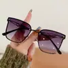Nuevas Gafas de Sol para Mujer Moda Tendencia Protección UV Gafas de Sol Estilo Europeo y Americano Ins Borde Cortado Gafas de Sol de Moda
