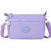 Ventas Directas de Fábrica Bolsa Cosmética de Hombro Simple Exportación Bolsa para Mediana Edad Regalo para Mujer Bolsa Cosmética de Nailon Color Sólido Venta al por Mayor