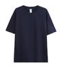 Ombro de algodão pesado 230g algodão T-shirt macacão impresso logotipo em torno do pescoço manga curta roupas de classe T-shirt impresso