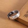 Auténtico Anillo Abierto de Loto Vintage de Plata 999 Moda Retro Anillo para Mujer Venta Directa de Fábrica