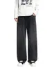 Maple House Roupa Masculina / Jeans Retrô Masculino Corte Reto Amplo Tendência Perna Larga Streetwear Americano Versátil Calça Longa