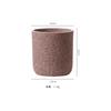 Vaso de Flores Cerâmico Estilo Escandinavo Wabi-Sabi Preto Orquídea Phalaenopsis Alta Suculenta Conjunto de Vasos de Argila Pequeno