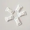 Fornecimento Pronto de Fivela de Ajuste para Gravata Borboleta 12mm Preto e Branco Pom Plástico Fivela de Sutiã Acessórios de Fivela para Lingerie Fabricante