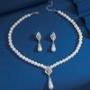 Traje de colar de pérolas novo para comércio exterior europeu e americano, moda feminina, temperamento, nicho, incrustado com diamante, acessórios para vestido de noiva