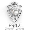Liga arco cristal unha joias 3D tridimensional coroa cereja coelho cisne prego colando diamante fábrica atacado