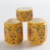 Mynn Bird Food Cup Cerâmica Thrushcross Bird Food Jar Frete Grátis Tigela para Pássaros Copo Octogonal Tanque de Água Caixa Slot Gaiola para Pássaros Acessórios para Copos