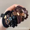 Elástico de cabelo antiderrapante para mulheres, novo modelo 2026, elástico de cabelo durável, faixa de cabeça de alta elasticidade, anel de cabelo para rabo de cavalo