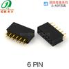 2~40P Passo 2.54mm Conector Fêmea de Linha Dupla para Montagem em Placa 345678910111213141516..